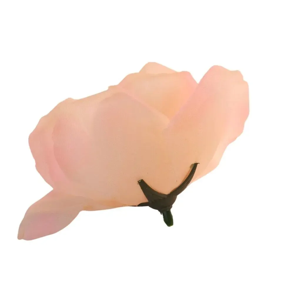Blush Pink Silk Artificial Rose Heads Wedding Craft 4